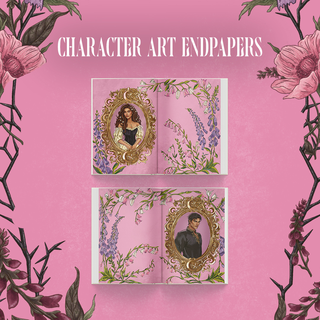 Kingdom of the Wicked Character Art Endpapers